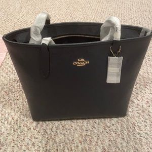 Coach Leather Zip Tote